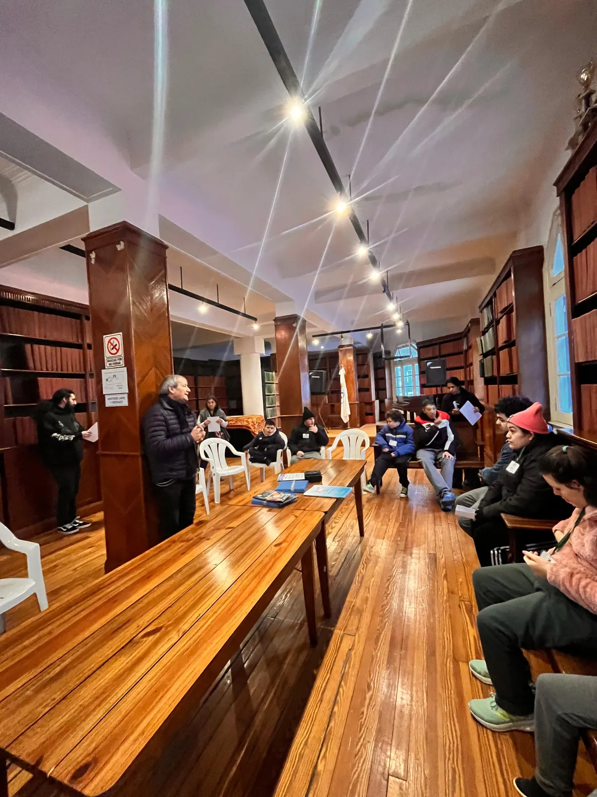 Visita a una biblioteca braille